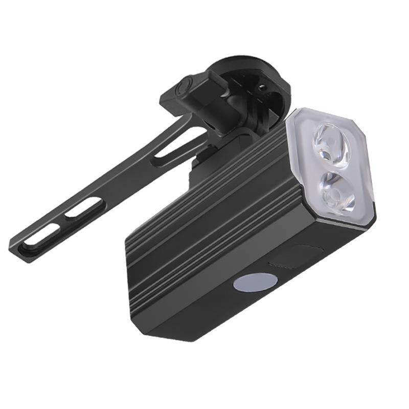 跨境新品高亮2*L2自行车灯骑行灯轻便T6吊装电量显示L2强光夜行灯