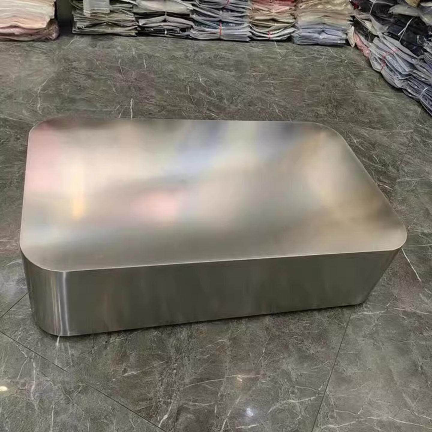 不锈钢服装店商用地台底座T台展示长正方圆异形茶边几博古模特架