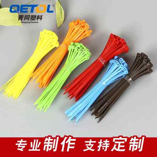 青同厂家自锁式彩色黑色塑料捆扎带线束带绑带自锁式尼龙扎带
