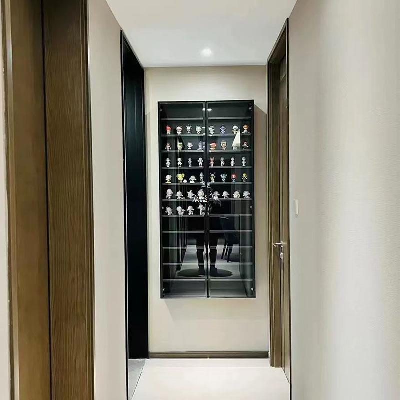 展示柜展示架收纳玄壁挂上小摆柜件玩偶置JQQ物墙架盲关zb59