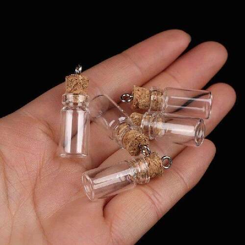 10PCS 11mmx21mm High Quality Mini Glass Bottles Small Vials
