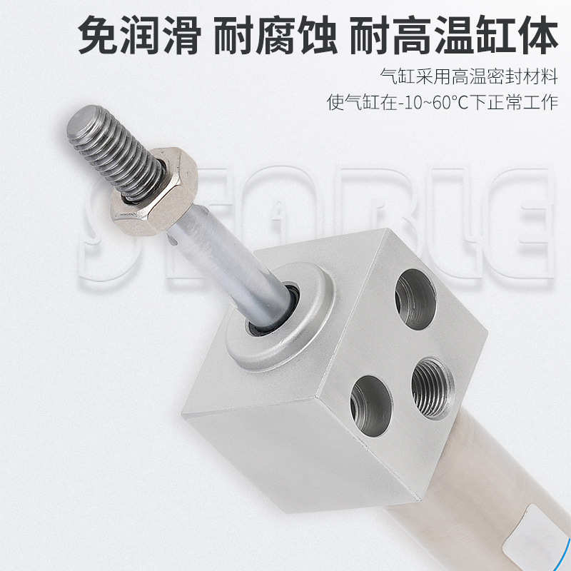 SMC型方头迷你气缸CDM2RB20/25/32/40-50/75/100/150/125/200Z-A