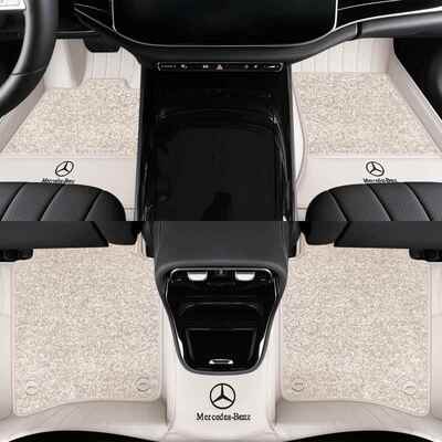 奔E300LGLE350GLS450GLCS级EQE全包围汽车真皮脚垫