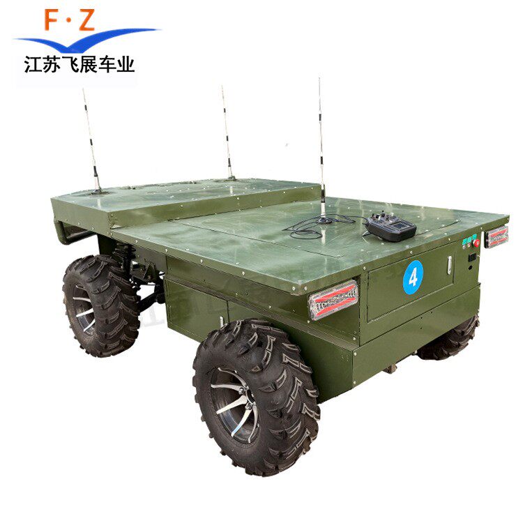 多联动一控四无人驾驶远程自动驾驶激光雷达沙漠越野四轮线控靶车
