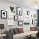 004简约现代照片墙装 饰客厅免打孔创意组合相框挂墙相片墙相册