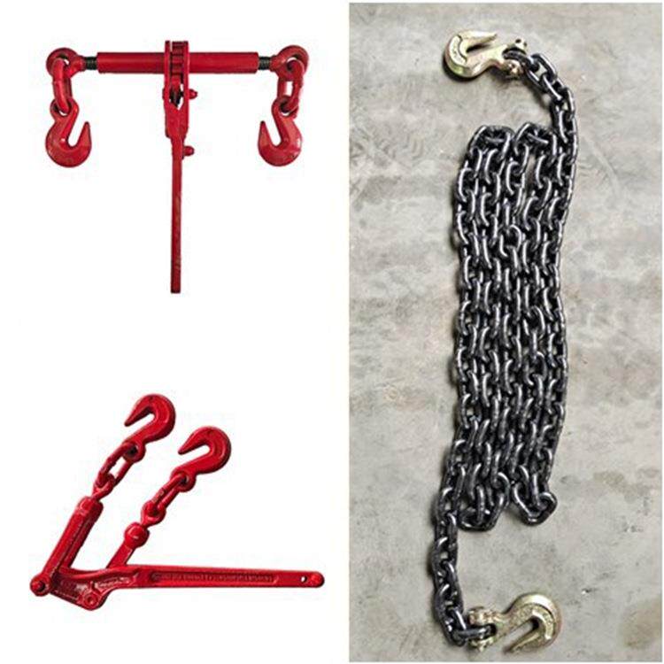 棘轮拉紧器链条杠杆收紧链条捆绑器双钩货车固定紧链器钢索紧线器