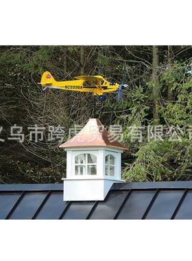 90809780品PipCerJ3b飞机风向u标螺旋桨飞机风新车户外庭院装饰