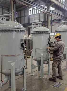 不锈钢油聚分离器分 水离一体化设备EUU 高精度结过滤 耐高压防爆