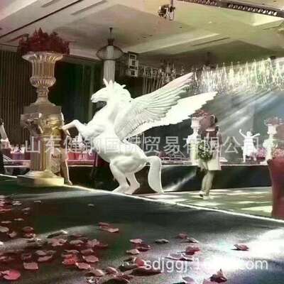 玻璃钢飞马 2米飞马 飞马摆件 婚礼飞马 背景飞马 wedding horse