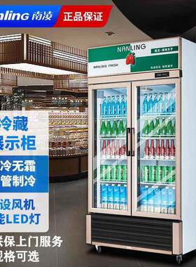 立式展示柜冷藏商用保鲜风冷无霜饮料柜双门啤酒冷柜冰柜