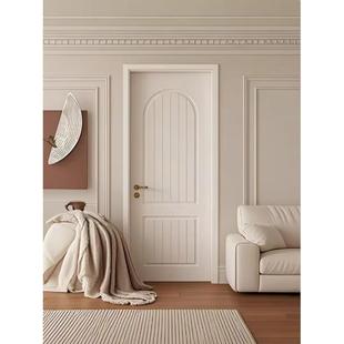 法式实木门烤漆门卧室门室内门卫生间门房间门厨房双开门全屋定制