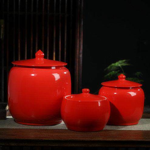 陶瓷米缸带盖子家用10斤20斤30斤米桶防潮防虫面缸景德镇水缸储茶