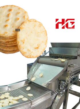 雪米饼生产设备 雪饼生产线 双色米饼喷糖机 仙贝加工设备 全自动