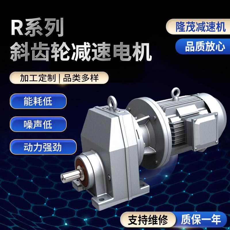 R系列斜齿轮减速电机卧式斜齿轮减速电机平行轴斜齿轮减速电机