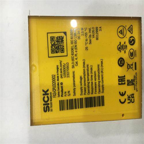 FX3-CPU000000施克SICK安全控制器FX3-XTIO84002