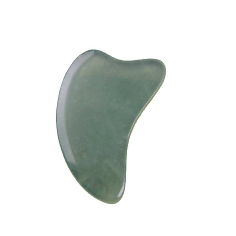 加厚玉石面部刮痧板美容全身通用天然岫岩玉海豚形家用经络按摩片
