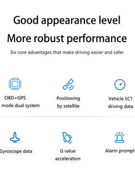 三代LUFI XS汽车改装仪表OBD2+GPS多功能液晶表 涡轮速度G值陀螺