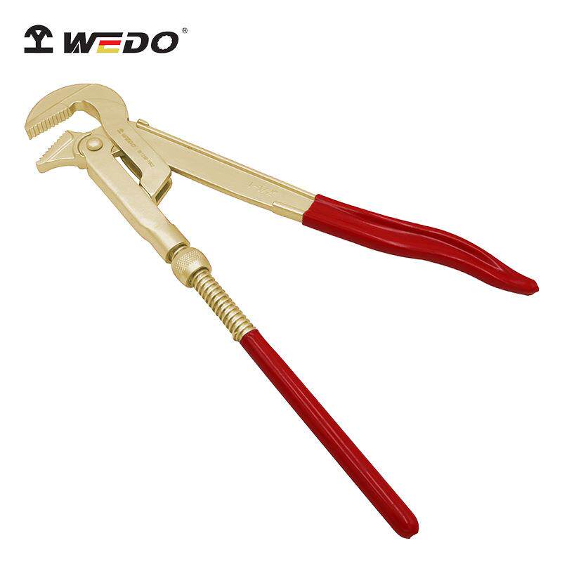 WEDO 维度AL128B 防爆90°瑞士水泵钳 铝青铜瑞士管钳 无火花工具