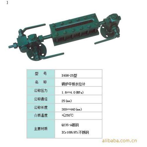 X49H-25型锅炉平板水位计L=800MMDN20MM