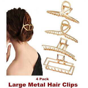 Large Metal Hair Claw Clips Jaw clamps Fashion Strong Hold