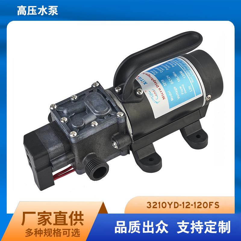 洗铁龙高压电动微型隔膜泵打药洗车洗小家电120W家用自吸增压泵