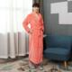 浴袍男双面加绒加厚防寒保暖睡衣女 一体式 长款 珊瑚绒睡袍女冬修身
