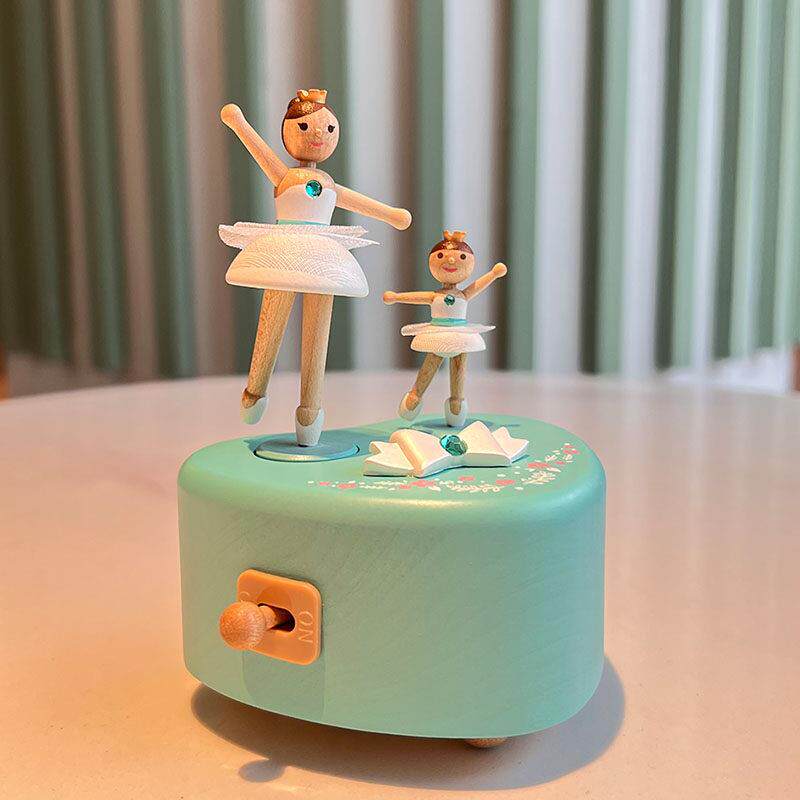 台湾森活木质有趣音乐盒芭蕾舞八音女生闺蜜女孩儿童生日礼物朋友