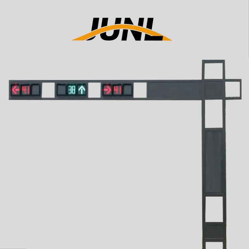 L型F型交通信号灯杆交通杆件半框架式信号灯杆红绿灯杆件道路灯杆
