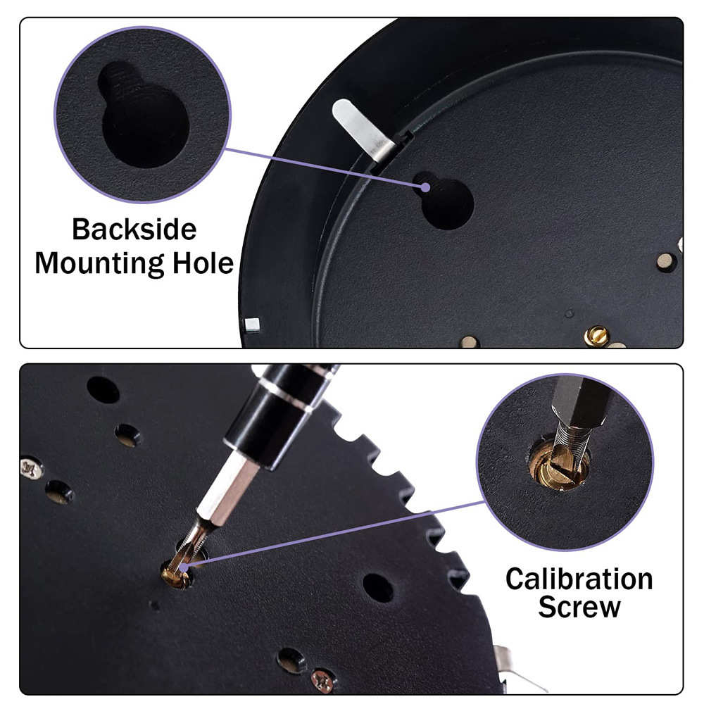 新品钓鱼用大气压表130mm三合一气压计温度计湿度计气象站压力计