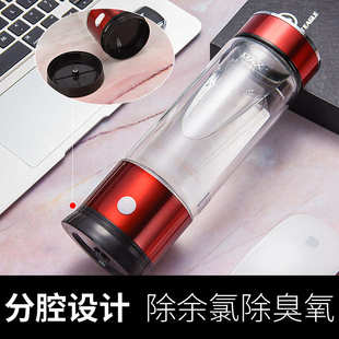 高浓度负离子氢氧分离排气富氢杯水素水杯养生玻璃杯富氢水杯直供