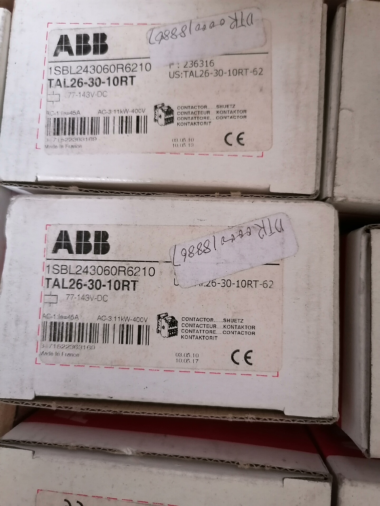 ABB直流接触器 TAL26-30-10RT  77-143