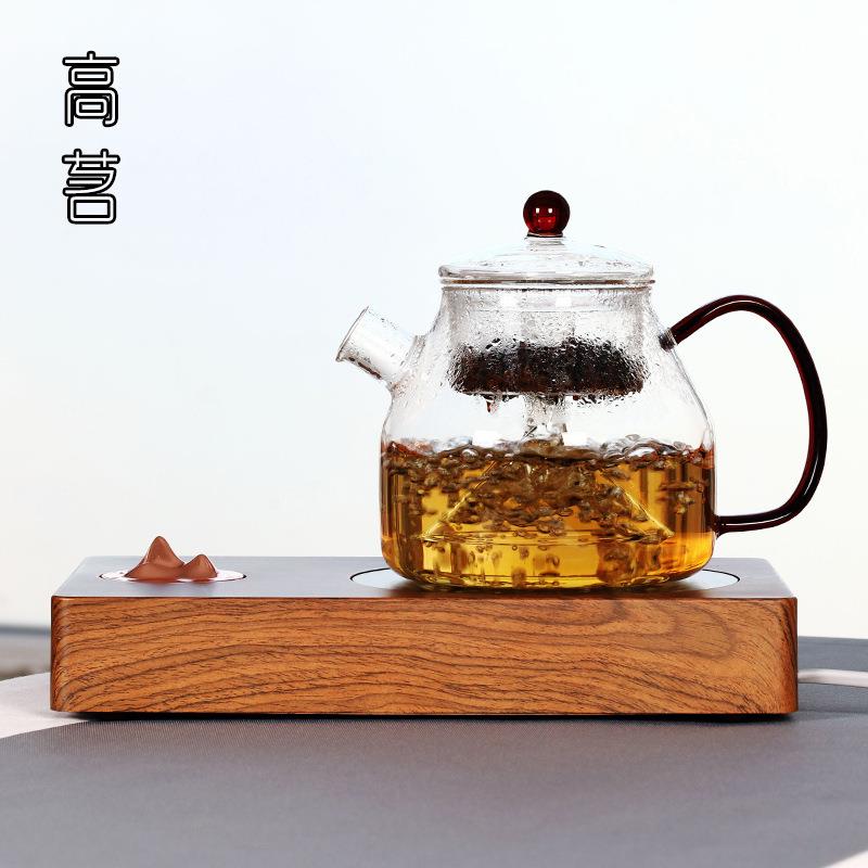xt耐热璃F756HHMT玻璃蒸茶壶电陶y炉容量蒸汽煮茶器黑茶普大洱玻