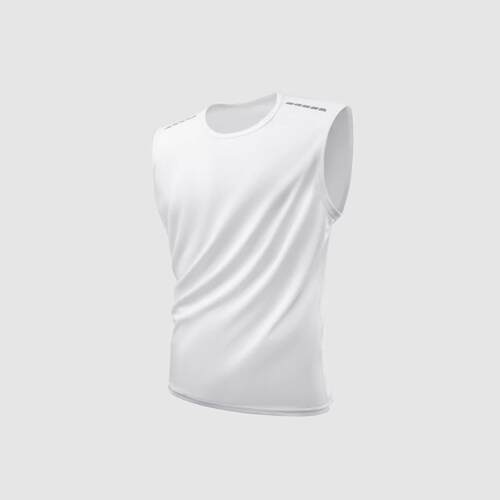 Men's sleeveless fitness vest solid color sleeveless