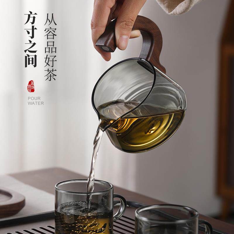 茶方圆泡茶壶懒人茶具茶水分离玻璃内胆磁吸零触泡