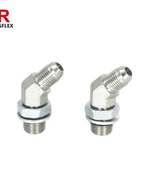 SAE070320 ms51528 6802 45度弯美制JIC外螺纹SAE带O形圈1JO4-OG