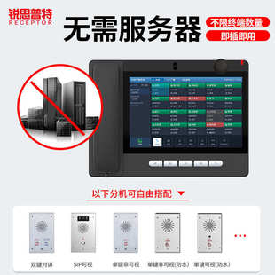 ip网络对讲系统 安卓双向可视终端呼叫器停车场一键报警ip电话机