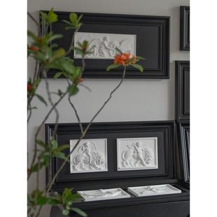 【覆古雕花】浮雕装饰画法式雕塑客厅玄关壁画墙面罗马柱覆古挂画