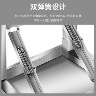 出租房吃饭桌写字学习桌摆摊便携小方桌不锈钢折叠桌餐桌家用宿舍