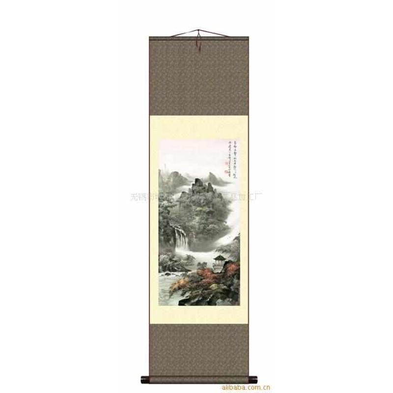 家居装饰工笔花鸟四条屏春夏秋冬丝绸画 卷轴成套国画T14