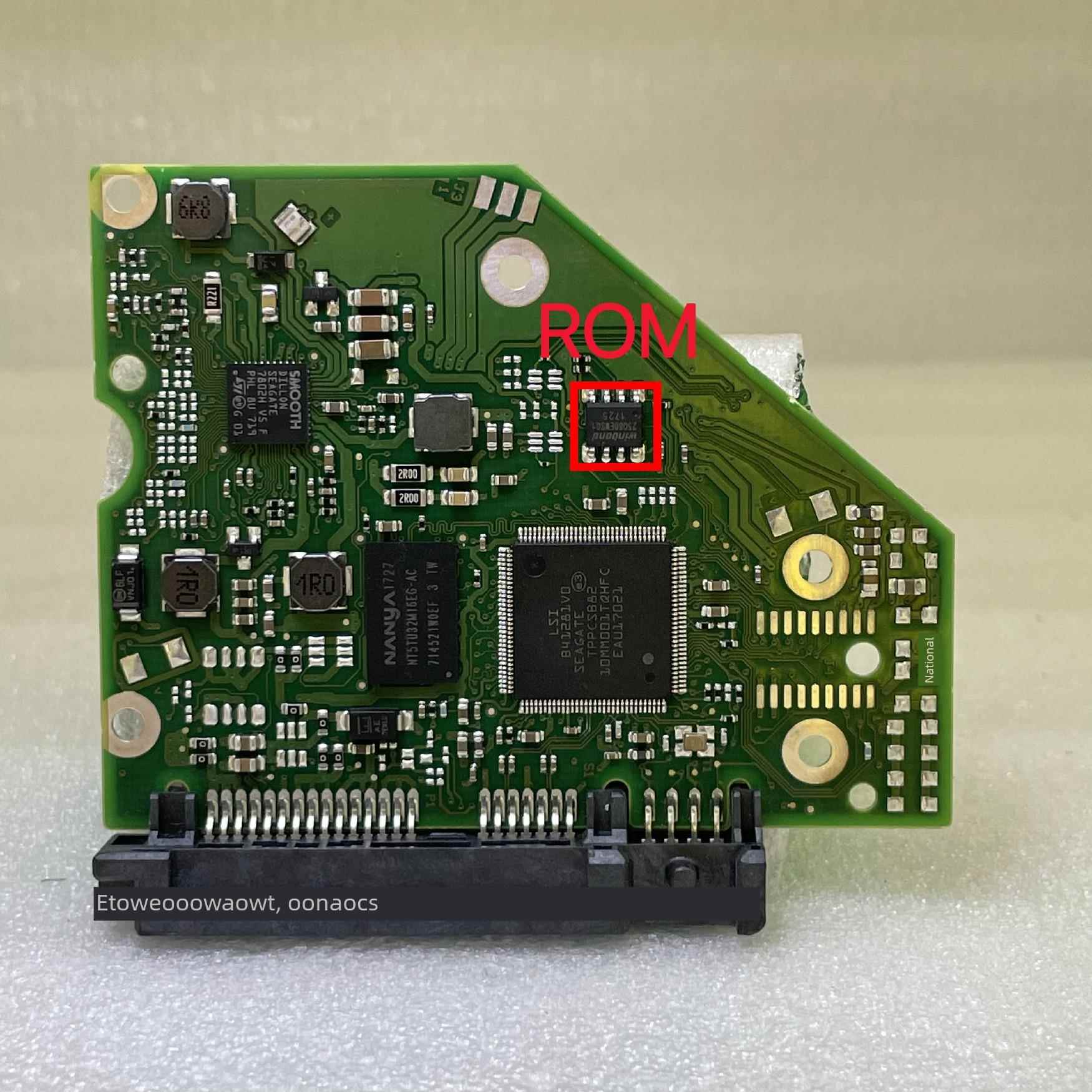ST 台式机硬盘 PCB 电路板 板号 100724095 REV A