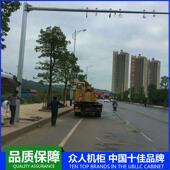 监控立杆支架道路监控杆八30角杆大节手球镀锌杆工程脚架机小支架
