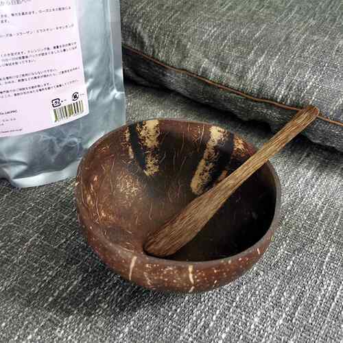 面膜碗纯天然椰子美容手工自制面膜套家用调膜工具精油水疗2件套