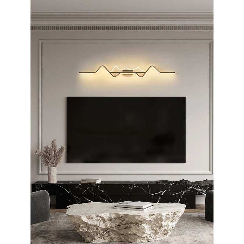 新款创意现代简约客厅卧室沙发电视背景墙长条装饰床头灯横款壁灯,家装灯饰光源,壁灯,淘宝优惠券,粉丝福利购,淘宝优惠卷