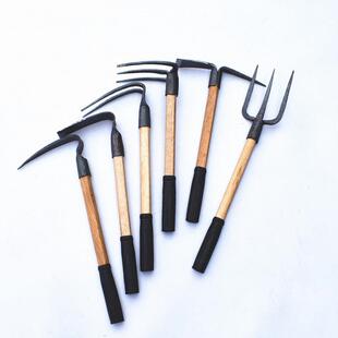 不锈钢两用园艺种花种菜铲子农用翻土耙子家用除草挖土工具小锄头