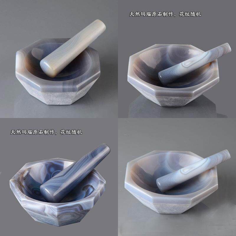 天然玛瑙研钵+玛瑙棒内径60/80/100/120/150mm耐磨耐酸碱一等品