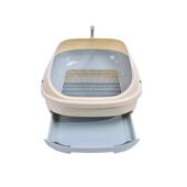 木猫砂盆双层抽屉式 290咪松屎盆猫便盆防外溅 大盆号厕猫所沙猫MZ