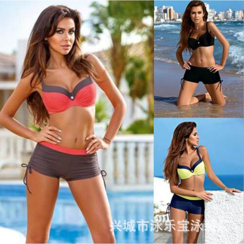 Split bikini, flat leg pants, swimsuit, swimsuit, now