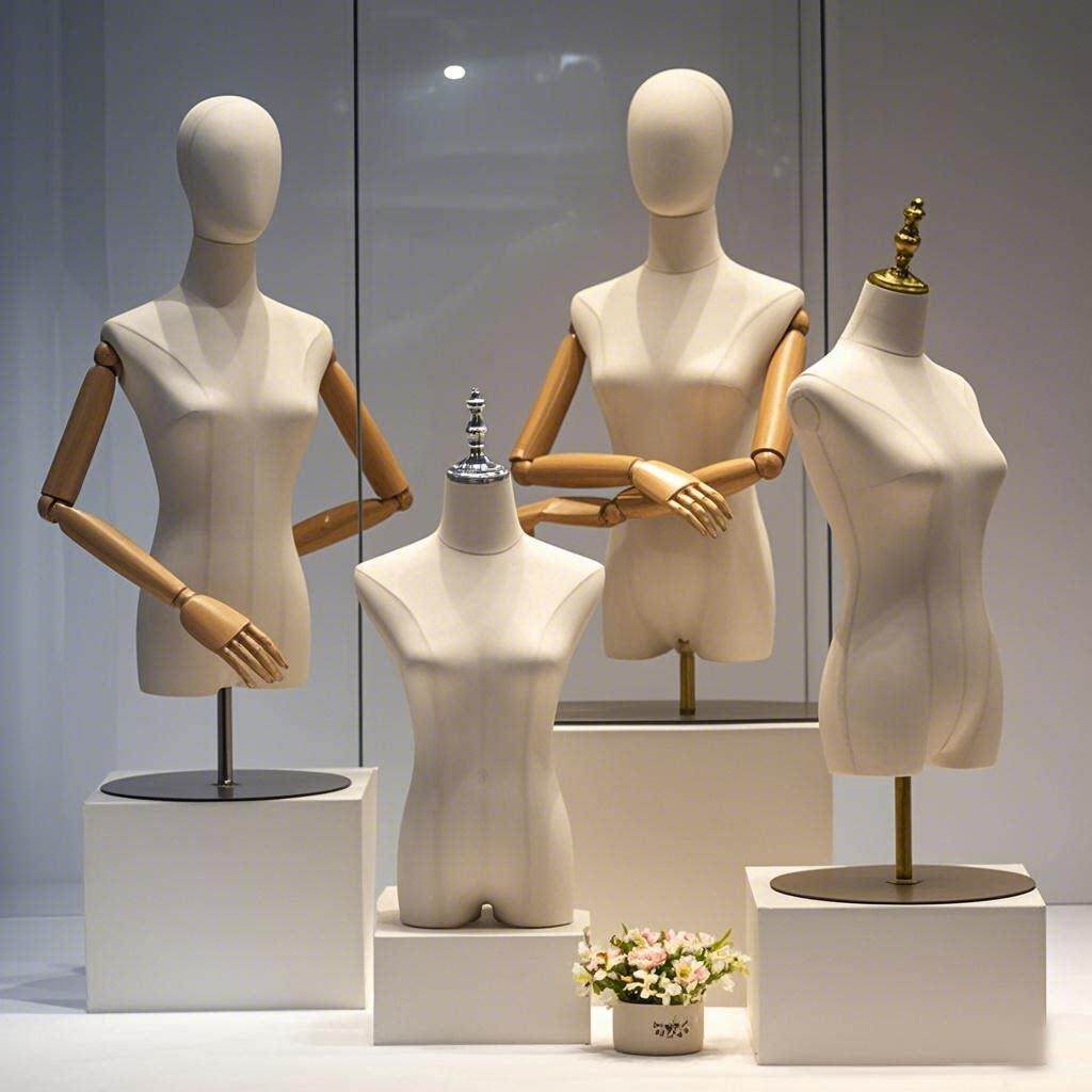 服装店模特道具女半身韩版人台展示架女装橱窗假人体女台模特架子