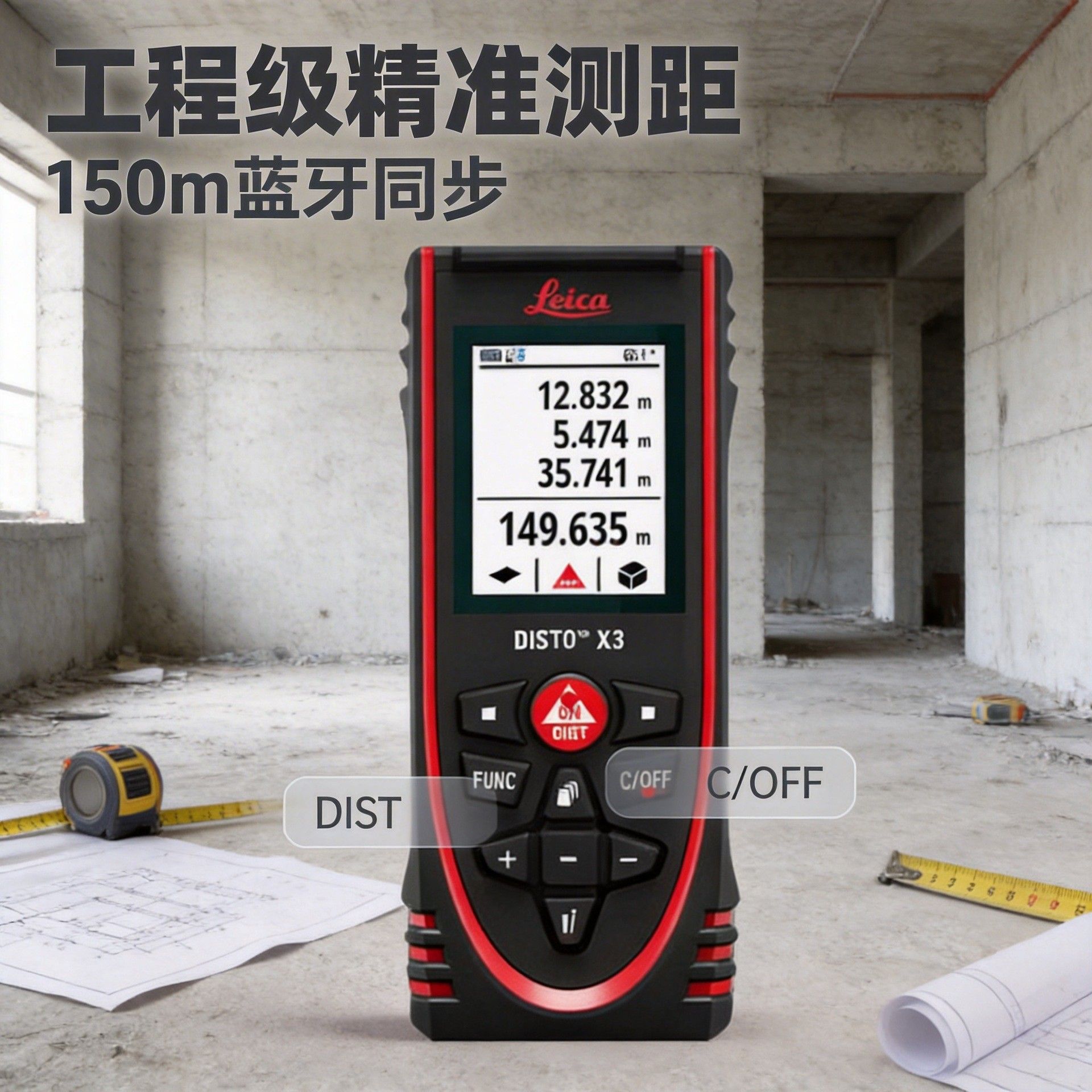 徕卡激光测距仪D110D2量房仪电子尺100米红外D5欧莱德测距仪跨境