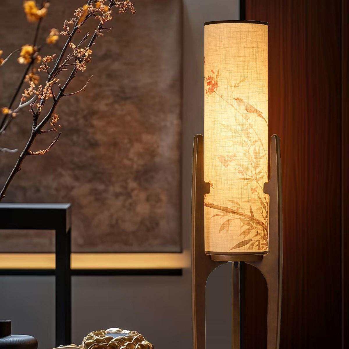 宋式美学艺术感落地灯2026新款客厅高颜值中式沙发旁边感灯具